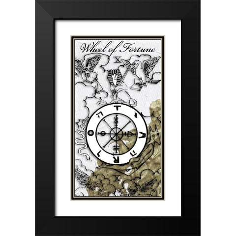 Wheel of Fortune Black Modern Wood Framed Art Print with Double Matting by Sommers, Mindy