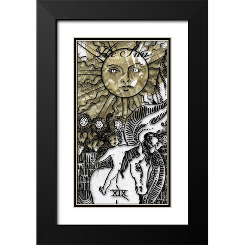 The Sun Black Modern Wood Framed Art Print with Double Matting by Sommers, Mindy