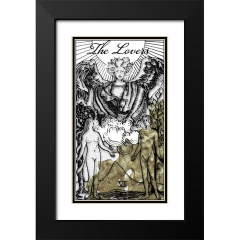 The Lovers Black Modern Wood Framed Art Print with Double Matting by Sommers, Mindy