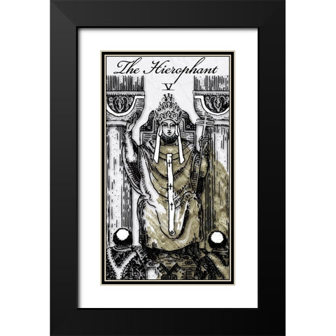 The Hierophant Black Modern Wood Framed Art Print with Double Matting by Sommers, Mindy