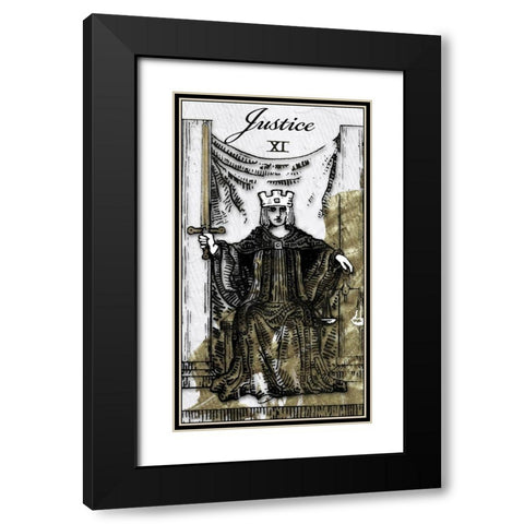 Justice Black Modern Wood Framed Art Print with Double Matting by Sommers, Mindy