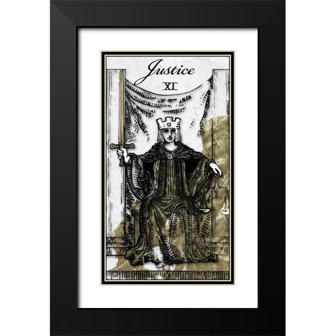 Justice Black Modern Wood Framed Art Print with Double Matting by Sommers, Mindy