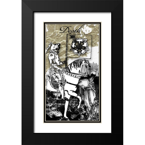 Death Black Modern Wood Framed Art Print with Double Matting by Sommers, Mindy