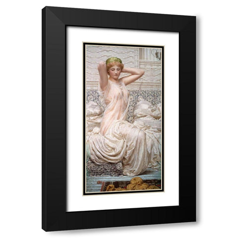Silver Black Modern Wood Framed Art Print with Double Matting by Moore, Albert Joseph