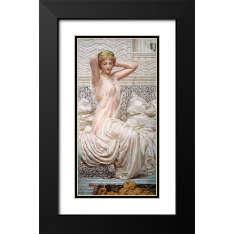 Silver Black Modern Wood Framed Art Print with Double Matting by Moore, Albert Joseph