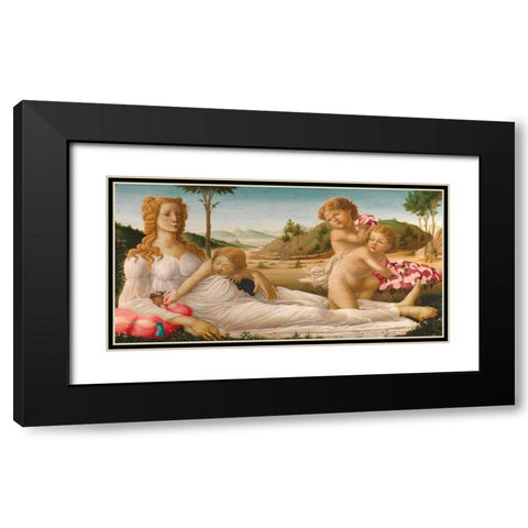 An Allegory Black Modern Wood Framed Art Print with Double Matting by After Botticelli