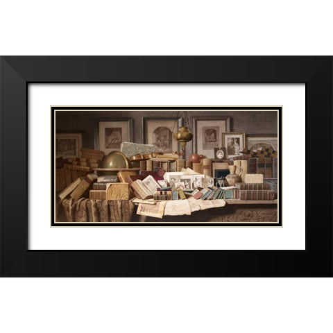 A Connoisseurs Corner Black Modern Wood Framed Art Print with Double Matting by Spiers, Benjamin Walter