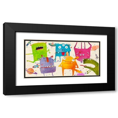 Alien Class Black Modern Wood Framed Art Print with Double Matting by Teller, Skip