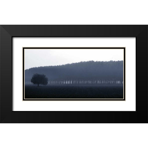 Sinfonia d autunno Black Modern Wood Framed Art Print with Double Matting by Ferrua, Fulvio