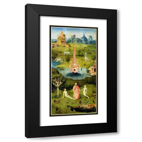 The Garden of Earthly Delights I Black Modern Wood Framed Art Print with Double Matting by Bosch, Hieronymus