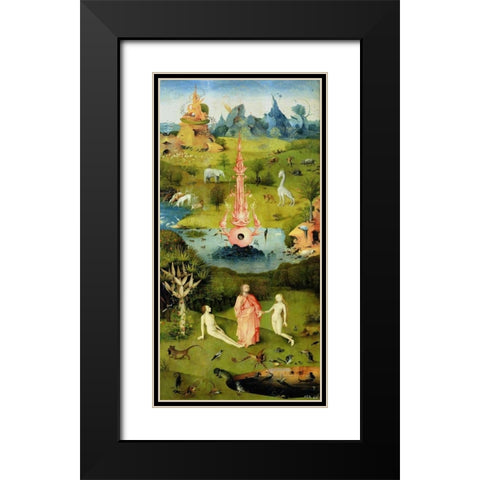 The Garden of Earthly Delights I Black Modern Wood Framed Art Print with Double Matting by Bosch, Hieronymus