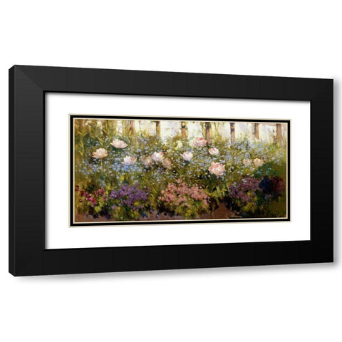 Flourished Border Black Modern Wood Framed Art Print with Double Matting by Adam, Patrick William