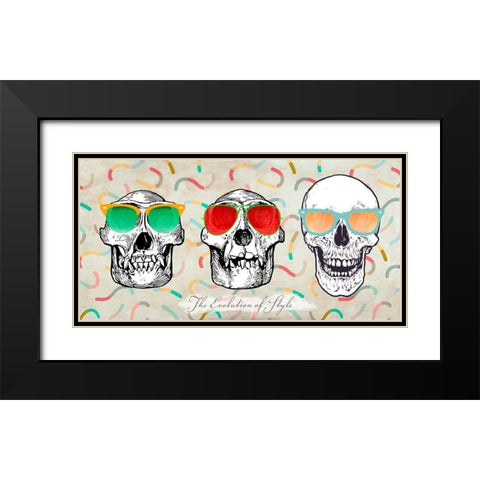 The evolution of style Black Modern Wood Framed Art Print with Double Matting by Steven, Hill