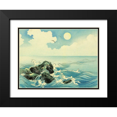 Kojima Island  Black Modern Wood Framed Art Print with Double Matting by Konen, Uehara