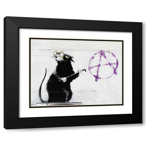 177 Fern Street, San Francisco Black Modern Wood Framed Art Print with Double Matting by Anonymous (attributed to Banksy)