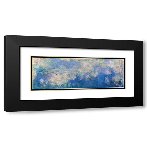 Waterlilies- The Clouds Black Modern Wood Framed Art Print with Double Matting by Monet, Claude