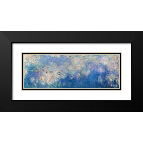 Waterlilies- The Clouds Black Modern Wood Framed Art Print with Double Matting by Monet, Claude