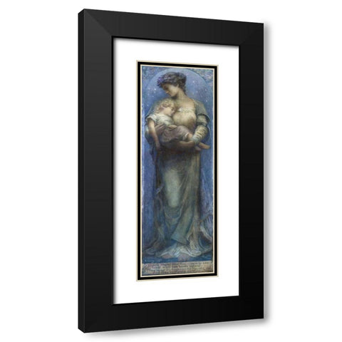 O Holy Night Black Modern Wood Framed Art Print with Double Matting by Raymond, Henry