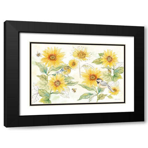 Be My Sunshine I Black Modern Wood Framed Art Print with Double Matting by Coulter, Cynthia