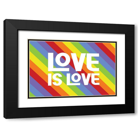 Pride Gnomes XV Black Modern Wood Framed Art Print with Double Matting by Reed, Tara