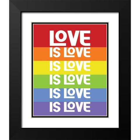 Pride Gnomes XVIII Black Modern Wood Framed Art Print with Double Matting by Reed, Tara