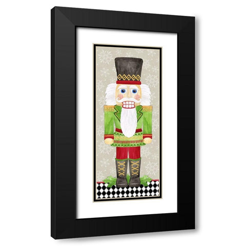 Nutcracker Christmas I Black Modern Wood Framed Art Print with Double Matting by Reed, Tara