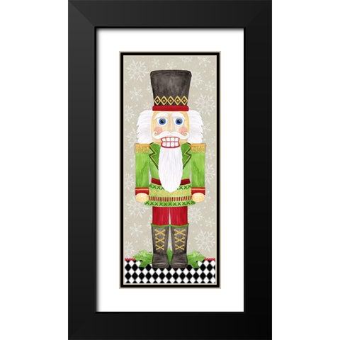 Nutcracker Christmas I Black Modern Wood Framed Art Print with Double Matting by Reed, Tara