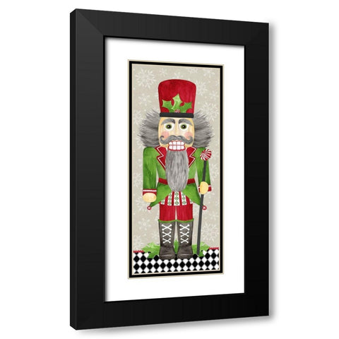 Nutcracker Christmas II Black Modern Wood Framed Art Print with Double Matting by Reed, Tara