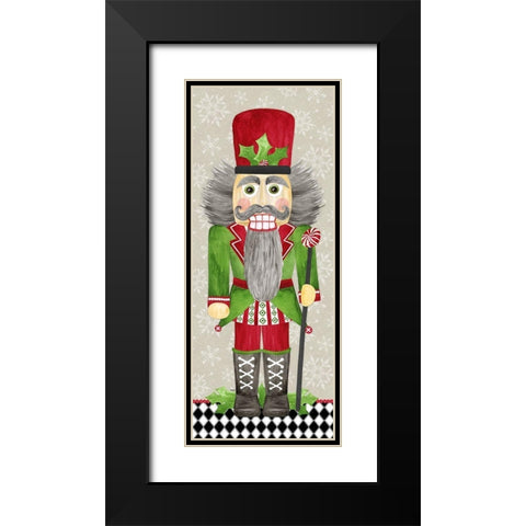 Nutcracker Christmas II Black Modern Wood Framed Art Print with Double Matting by Reed, Tara