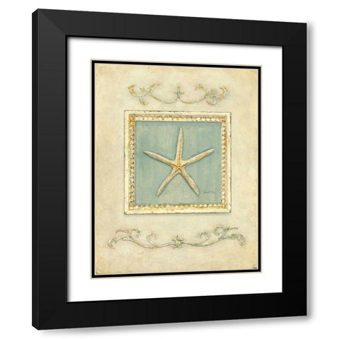 Classic Starfish Black Modern Wood Framed Art Print with Double Matting by Fisk, Arnie