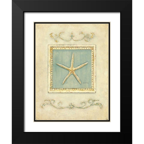 Classic Starfish Black Modern Wood Framed Art Print with Double Matting by Fisk, Arnie