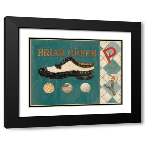 Briar Green Black Modern Wood Framed Art Print with Double Matting by Fisk, Arnie