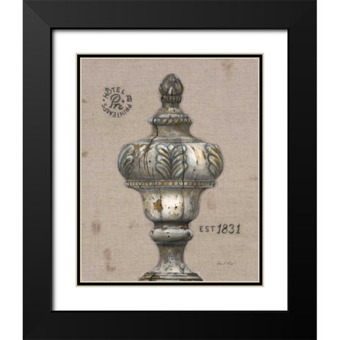 Industrial Chic Finial Black Modern Wood Framed Art Print with Double Matting by Fisk, Arnie