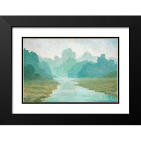 Morning View Black Modern Wood Framed Art Print with Double Matting by Fisk, Arnie