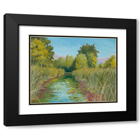 Wetland Sanctuary Black Modern Wood Framed Art Print with Double Matting by Fisk, Arnie