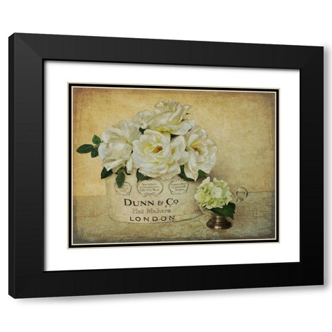 London Roses Black Modern Wood Framed Art Print with Double Matting by Atria, Cristin