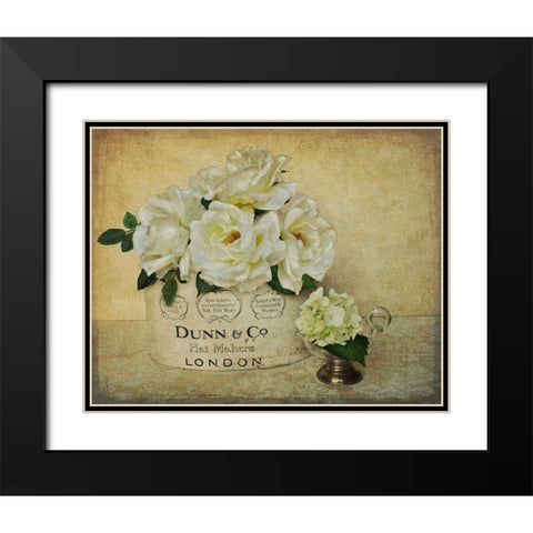 London Roses Black Modern Wood Framed Art Print with Double Matting by Atria, Cristin
