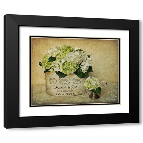 London Hydrangea Black Modern Wood Framed Art Print with Double Matting by Atria, Cristin