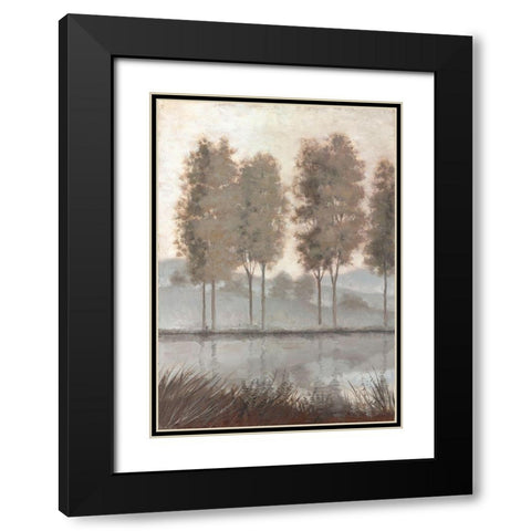 Morning View 1 Black Modern Wood Framed Art Print with Double Matting by McGannon, Jill Schultz