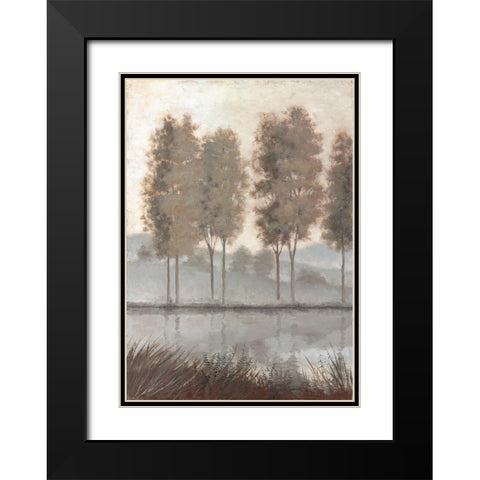 Morning View 1 Black Modern Wood Framed Art Print with Double Matting by McGannon, Jill Schultz
