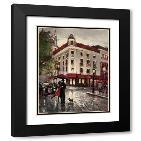 Welcome Embrace Black Modern Wood Framed Art Print with Double Matting by Heighton, Brent