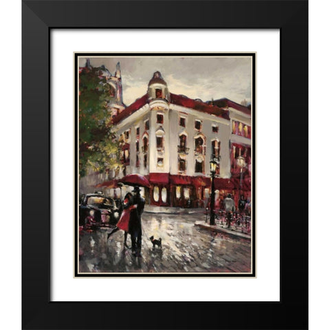 Welcome Embrace Black Modern Wood Framed Art Print with Double Matting by Heighton, Brent