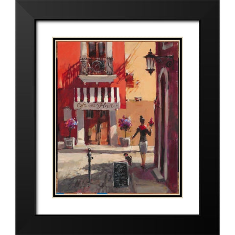 La Bonne Vie Black Modern Wood Framed Art Print with Double Matting by Heighton, Brent