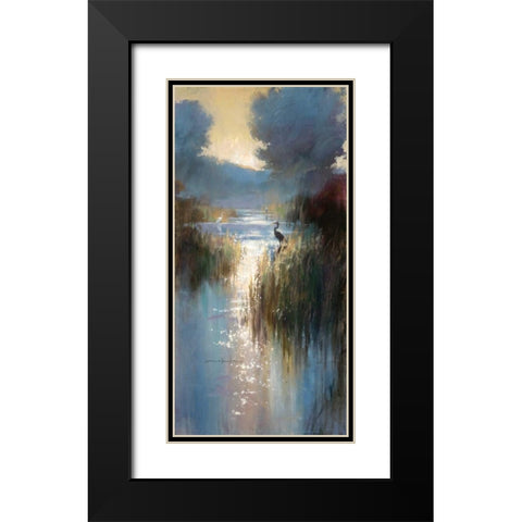 Peaceful Everglades 2 Black Modern Wood Framed Art Print with Double Matting by Heighton, Brent
