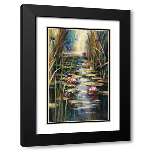 Impressionists Summer Black Modern Wood Framed Art Print with Double Matting by Heighton, Brent