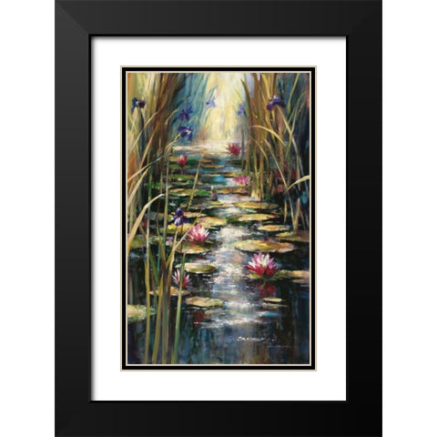 Impressionists Summer Black Modern Wood Framed Art Print with Double Matting by Heighton, Brent