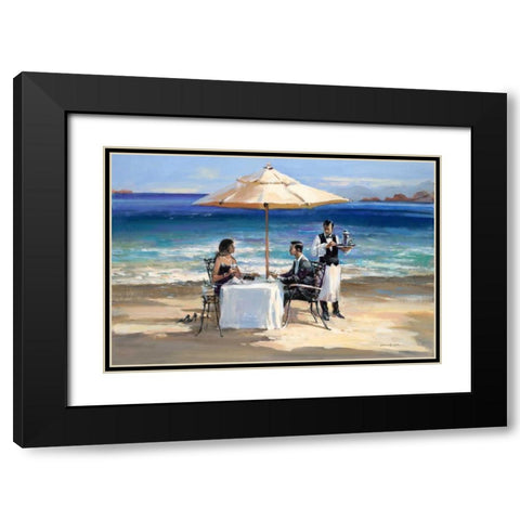 Seaside Rendezvous Black Modern Wood Framed Art Print with Double Matting by Heighton, Brent