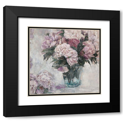 English Esttae Bouquette Black Modern Wood Framed Art Print with Double Matting by Theodosiou, Matina