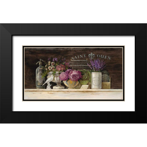 Saint Ouen Vignette Black Modern Wood Framed Art Print with Double Matting by Staehling, Angela