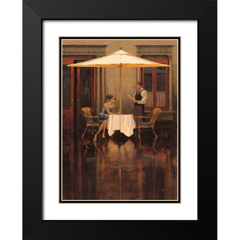 Aperitif Vignette Black Modern Wood Framed Art Print with Double Matting by Lynch, Brent